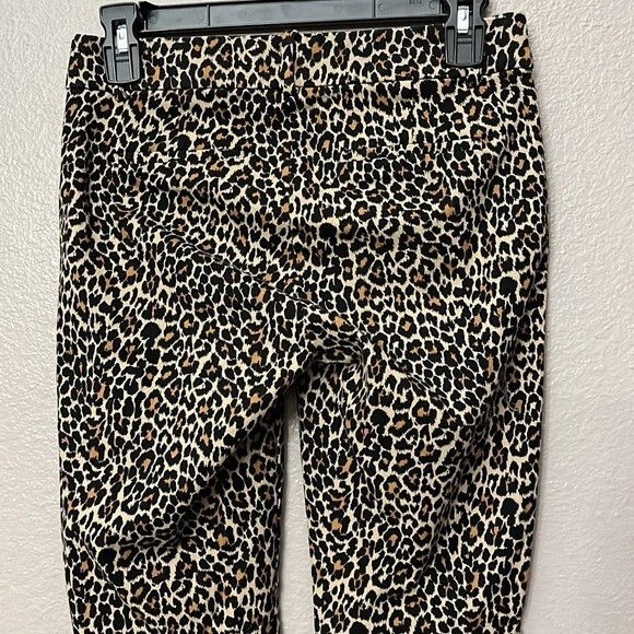 J Crew Factory Winnie Pant in leopard print size 2 side zipper - Picture 8 of 12